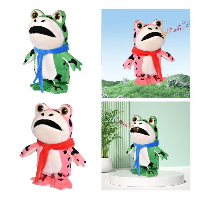 Talking Frogs Musical Toys Electric Plush Frog for Age 2 3 4 5 Children Boys