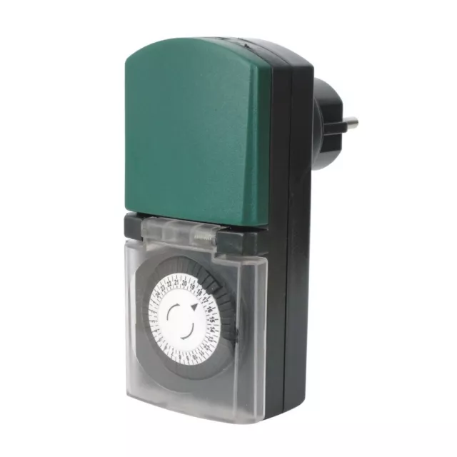 GAO Mechanische Mini-Zeitschaltuhr IP44 Aussen TÜV/GS-Zeichen Timer Steckdose