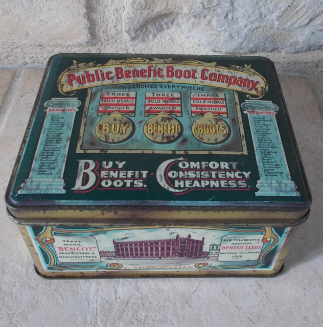 Ancienne Boîte En Métal Hardy Bros Ltd, Alnwick, Angleterre - Vintage Années 30