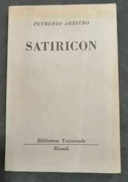 Petronio Arbitro "Satiricon"