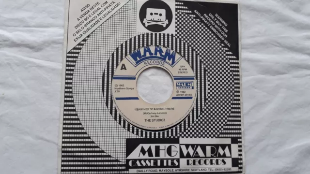 I saw her standing there -- The Studioz. ( Beatles cover )  7"  Ex. Cond.