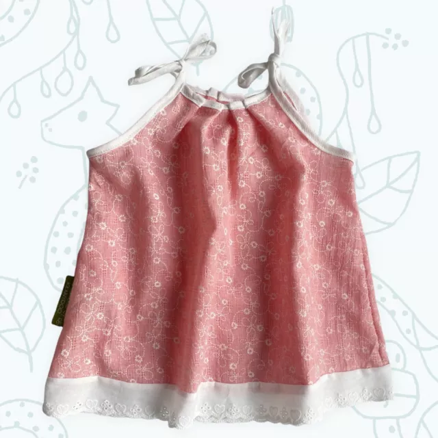 Abbigliamento Bambini Ragazza Vestito Malia Babykleidung Musselin Rosa