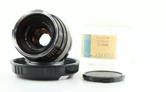 B Planar Blitz Planar 50mm Contarex Anschluss Mount  Zeiss matching box 93033