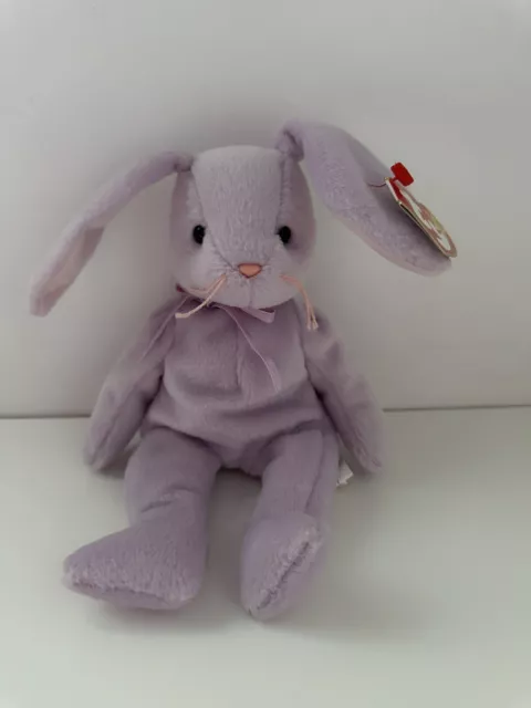 TY Beanie Baby Floppity The Bunny Made In Indonesia Canadian Tush MWMT