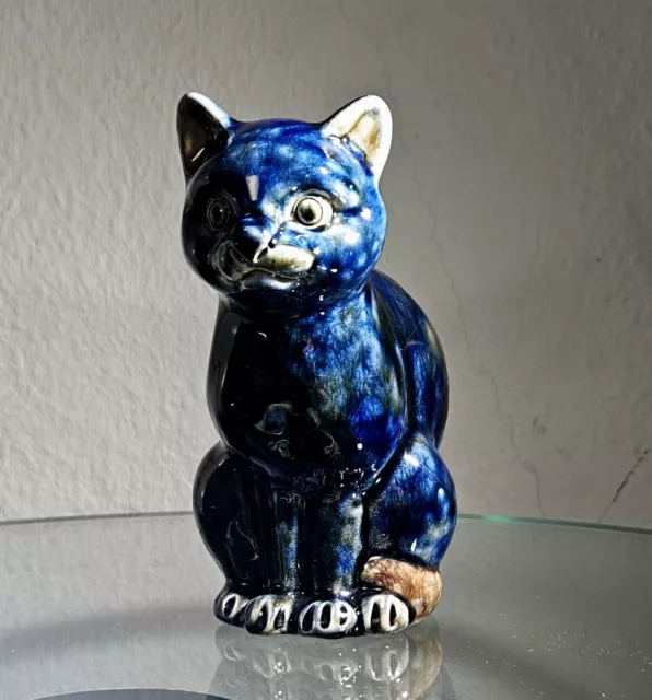Katze Keramik Figur  Dekoration 14cm