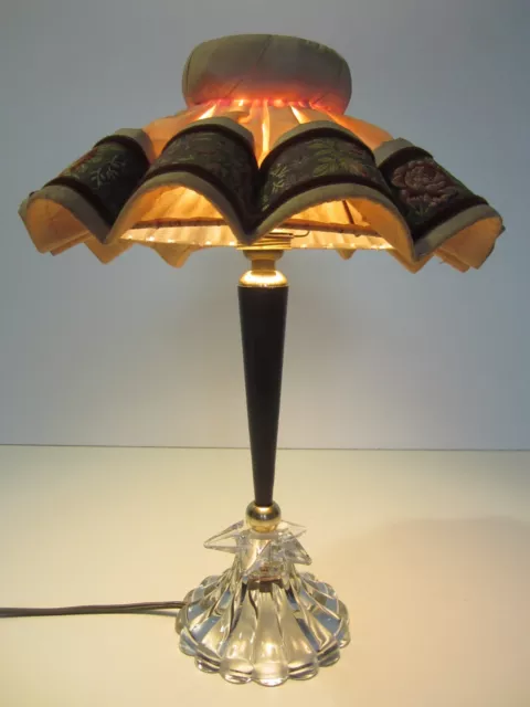 Ancienne Lampe De Chevet/Shabby Chic/Luminaire Vintage De 1950/Fifties/Old Lamp