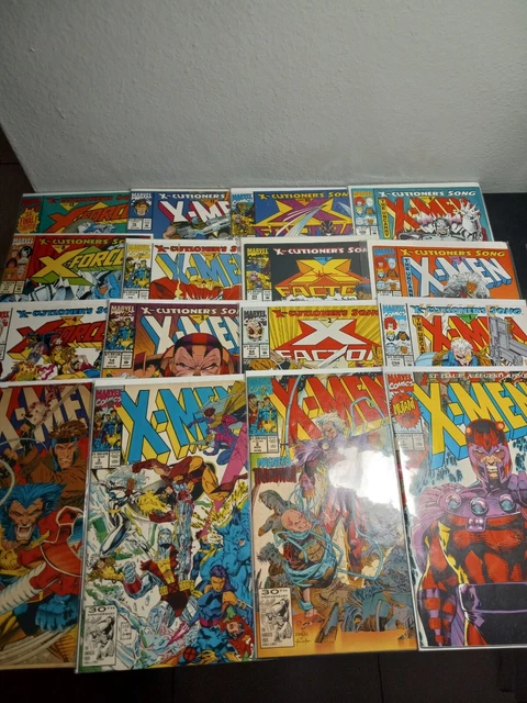 X-men Comic Lot 1991 Jim Lee Run X-cutioner's Song Chris Claremont 41 Books