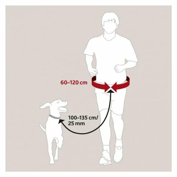 Trixie Waist Belt Hands Free Band for Dog Walking & Jogging with Tape Leash Lead 3