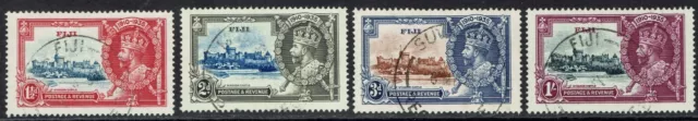 Fiji 1935 Kgv Silver Jubilee Set Used