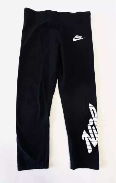 Nike Pro Dri-FIT Black Compression Capri Pants Leggings Girls Size Small S