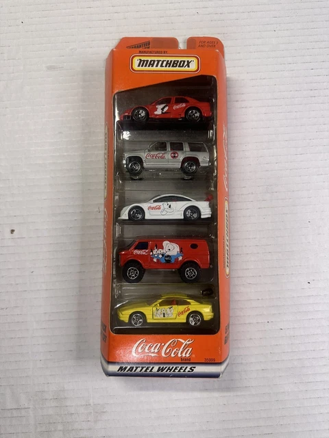 MatchBox 5Pk.Coca Cola CARS Never Opened Mattel Diecast GREAT COLLECTABLE!