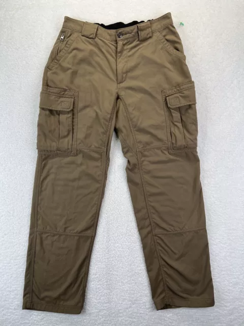 Duluth Flex Dry On The Fly Cargo Relaxed Fit Pants Mens 34x32 Brown Stretch 5931