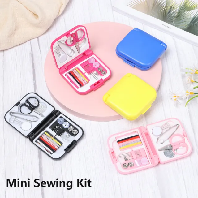 Buttons Professional Mini Sewing Kit Needle Threads Box Storage Bags Organizer