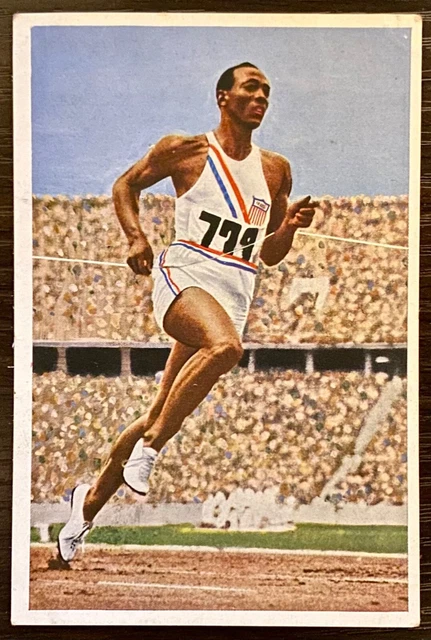 1936 Jesse Owens 100m Action Berlin Olympics Muhlen Franck Card Gold Medal Recrd 1936 Jesse Owens 100m Action Berlin Olympics Muhlen Franck Card Gold Medal Recrd