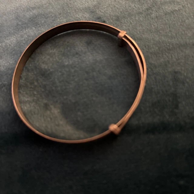 Ancien Bracelet D'Identité Bébé Ou Poupée - Plaqué Or - Longueur 12,5 Cm - Non Gravée - Occasion