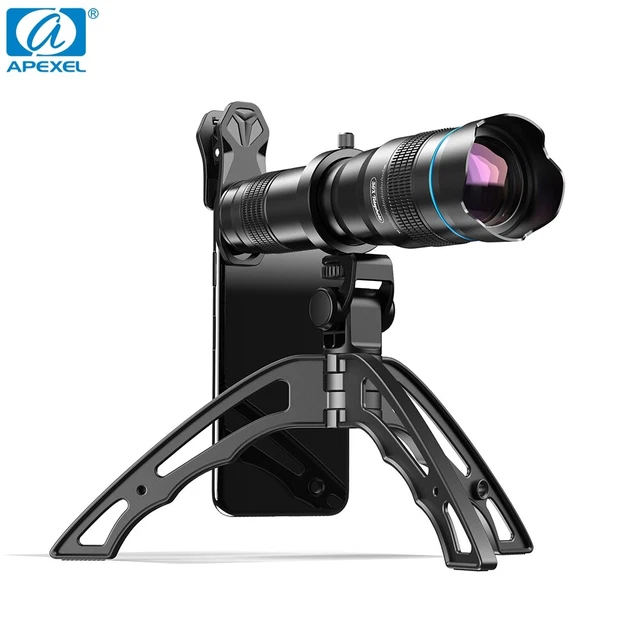 APEXEL 36X Telephoto Phone Lens 4K Monocular Telescope With Tripod UniversalClip