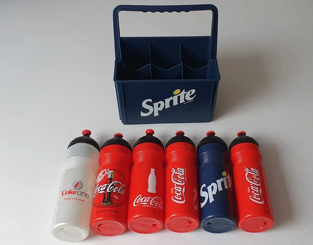 Coca-Cola   6  Coke / Sprite Trinkflaschen mit Träger unbenutzt