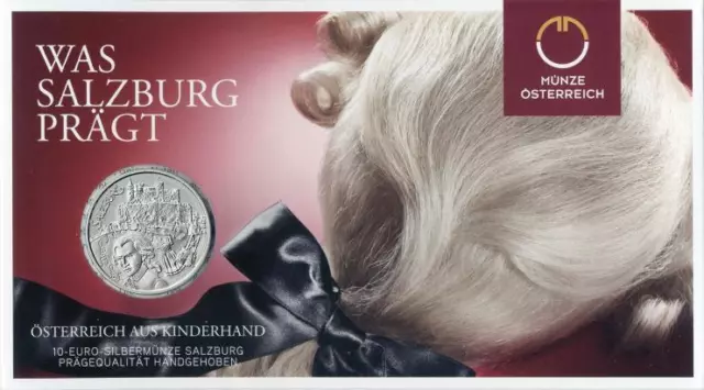 Österreich 10 Euro 2014 Salzburg im Folder