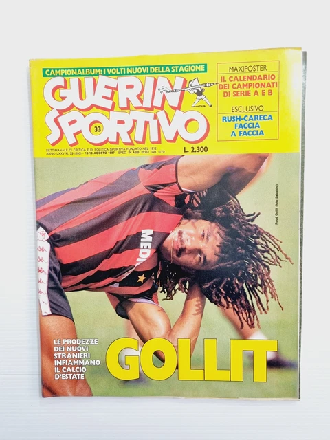 Guerin Sportivo 14-1995 - Juventus Scudetto - Baggio Gullit Gascoigne - Vintage