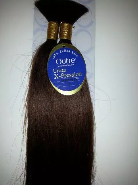 HUMAN HAIR QUALITY Top Synthetic Medium Auburn Yaki Bulk Micro Braiding  Hair $14.98 - PicClick