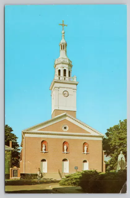 Postcard The Old Cathedral St. Francis Xavier Church Vincennes Indiana