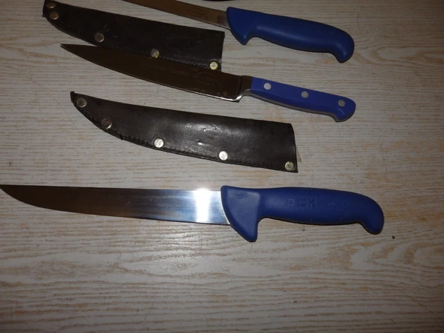 3 Messer F.Dick 82417 18 mit Leder Hülle 3