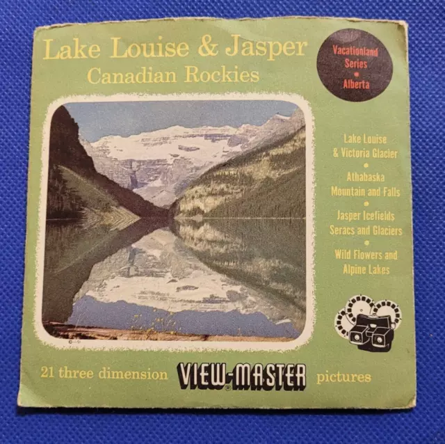 Sawyer's Lake Louise & Jasper Canadian Rockies Alberta view-master Reels Packet