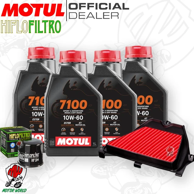 TAGLIANDO 3L MOTUL 5100 10W50 + FILTRO OLIO HONDA Silver Wing FJS 600