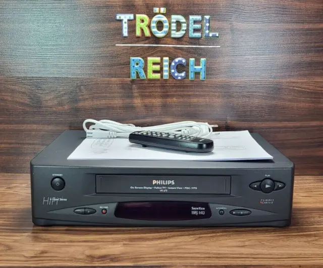 Philips VR675 VHS Videorecorder 6 Kopf  Videorekorder 12 Monate Garantie #422