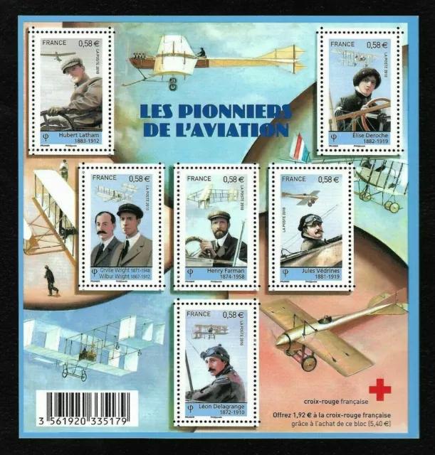 Bloc Feuillet 2010 N°F4504 Timbres France Neufs - Les Pionniers de l'Aviation