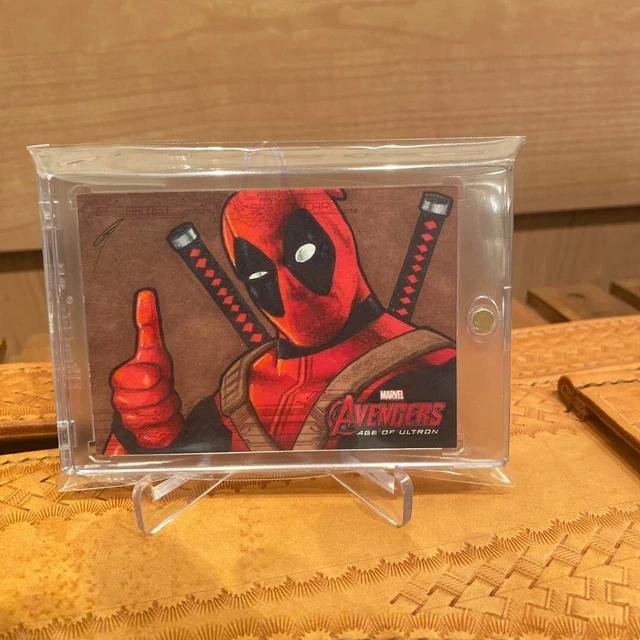 UPPER DECK HAND DRAWN Sketch Card Marvel Deadpool Avengers AGE OF ULTRON UPPER DECK HAND DRAWN Sketch Card Marvel Deadpool Avengers AGE OF ULTRON