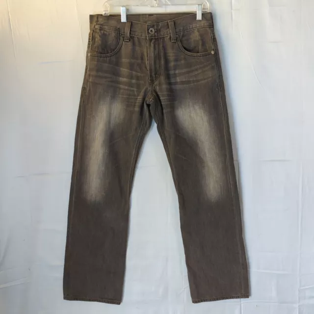 Vintage Levis 514 Jeans Mens 32x30 Black Slim Fit Straight Denim Pants Faded