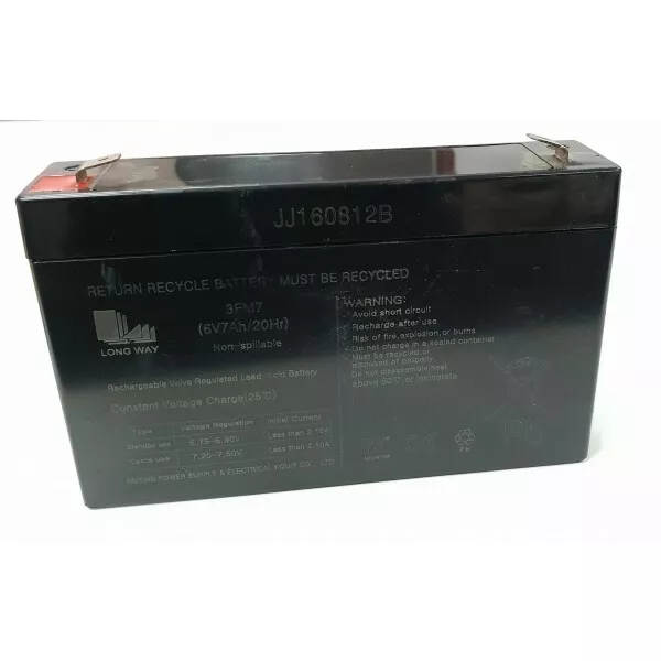 6v REPLACEMENT BATTERY FOR KIDS ELECTRIC RIDE ON CAR 7ah 3FM7