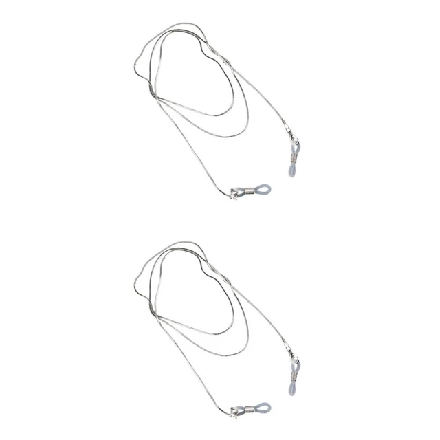 Set 2 Glasses Strap Metal Chain Lanyard String Glasses String Glasses Lanyard