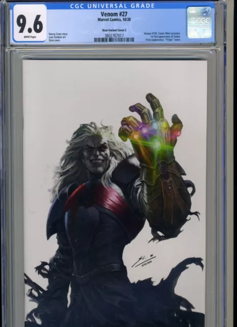 Venom #27 Skan Srisuwan White Virgin Variant CGC 9.6 Crain Variant Homage