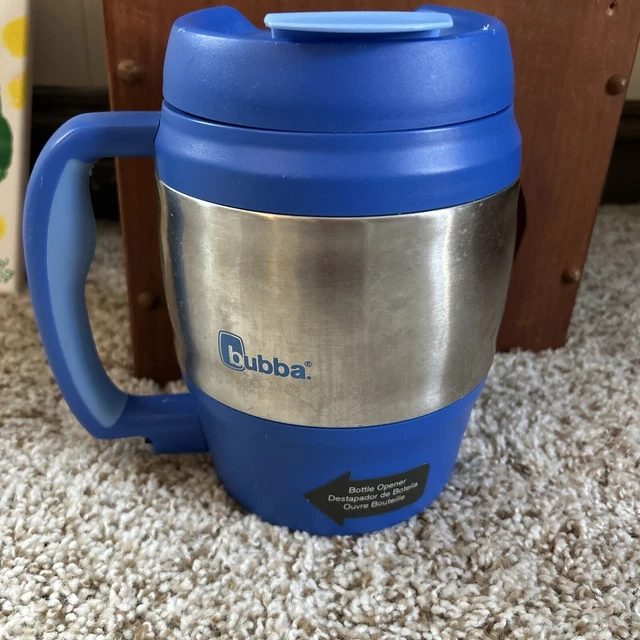 Big Bubba Classic Insulated Mug 52 Oz Polyurethane Travel Coffee Blue Keg Shape