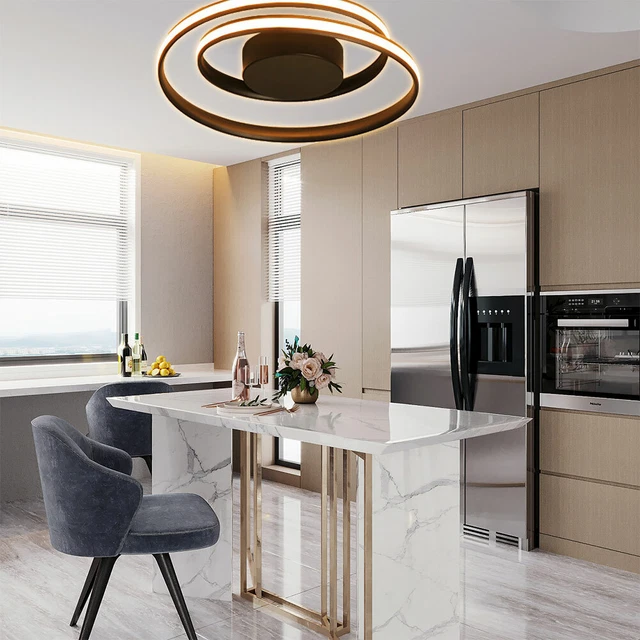 Modern Creative LED Strips Ceiling Lamp Acrylic Pendant Chandelier Light Fixture