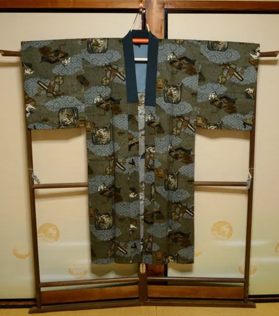 Mens Cotton? Naga- Juban Underwear Kimono Japanese vintage Jyuban 127cm /1173