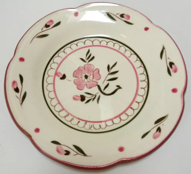 Vintage Stangl Pottery Colonial Rose Bread & Butter Plate Trenton NJ Floral Pink