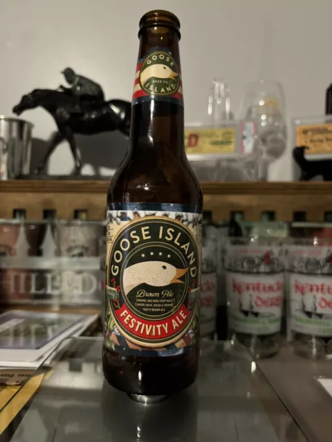 Goose Island Festivity Ale Brown Ale Empty Bottle Dated 12 Sept 14