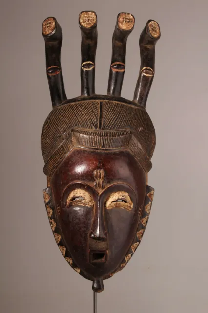 10872 Fine Mask Yaoure Bird Figurine Ivory Coast 2