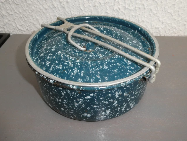 Pot Tonttu En Métal émaillé - Design De Kaj Franck Pour Arabia Finlande, Années 1960 | Excellent état Vintage