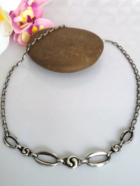 Wunderschönes antikes Collier Silber 835, Art Deko, Meistermarke