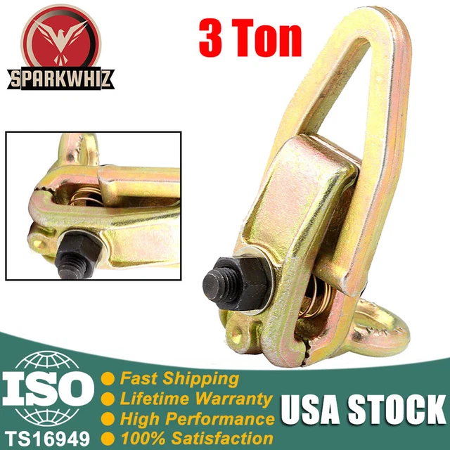 3 Ton Two-Way Frame Back Self-Tightenin​g Grips & Auto Body Repair Pull Clamp