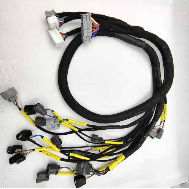 Engine Harness For Honda Civic Integra B16 B18 D16 OBD2 Tucked Budget D B-series