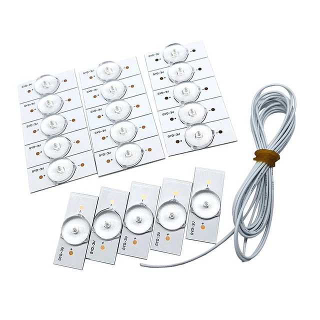 Perline Lampada 50pz Componenti Elettronici Rame Singoli LED LCD LED