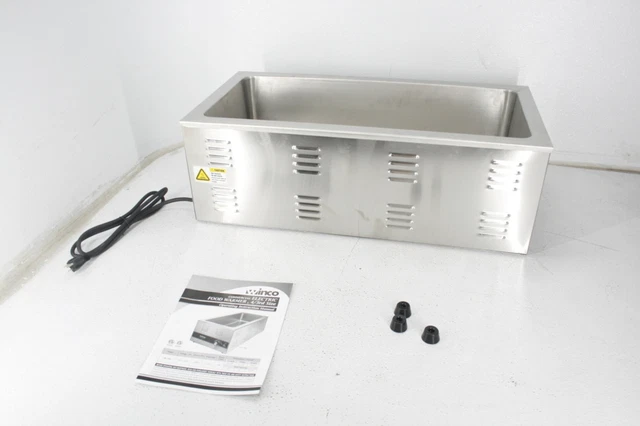 SEE NOTES Winco FW-L600 1500 Watt Electric Portable Food Pan Warmer Stainless