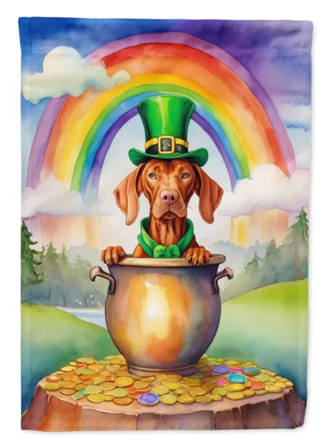 Vizsla St Patrick's Day Flag Canvas House Size DAC5622CHF