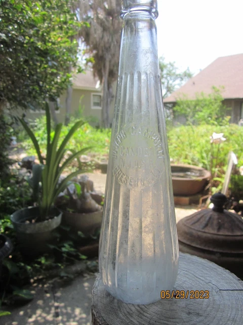 Antique "Joseph Campbell Preserve Co." Camden, N.j. Sauce Bottle  1900