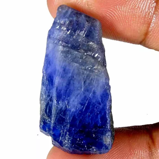 87.10 Cts 100% Natural Blue Tanzanite Rough Cabochon 18x34x15 mm Loose Gemstone